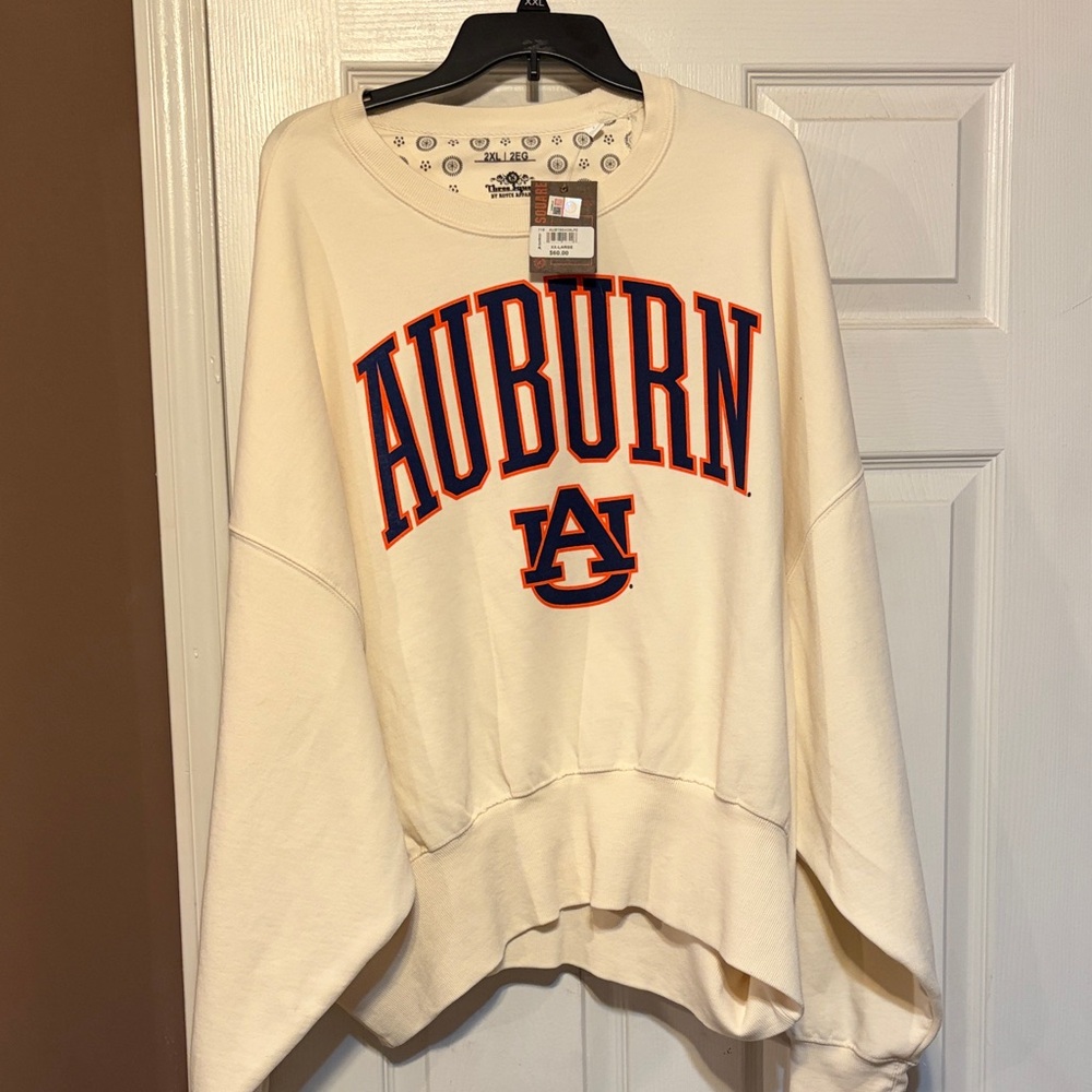 Women's Cream Crew Neck Sweater